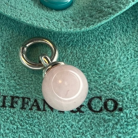 Tiffany & Co. Silver Fascination Pink Quartz Ball Charm - Picture 6 of 10